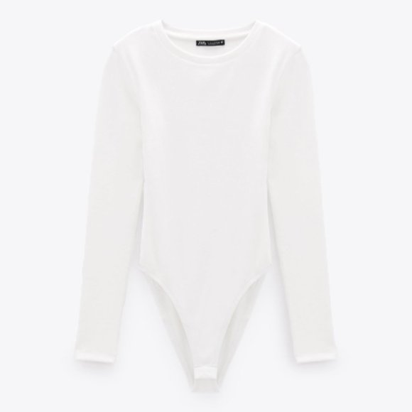 ZARA ribbed long sleeve bodysuit - Picture 2 of 14